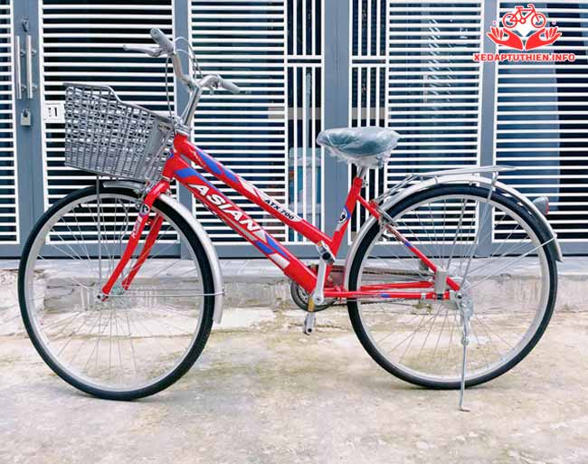 xe đạp phổ thông CC 23-27 đỏ khung thép
