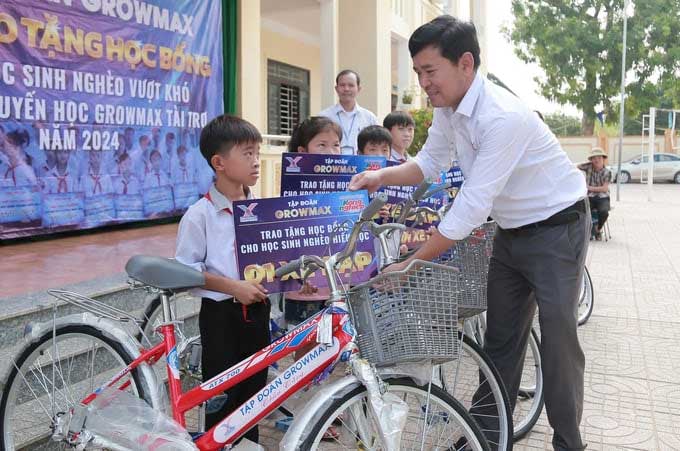 tặng xe đạp từ thiện tại nghệ an mang nhiều ý nghĩa