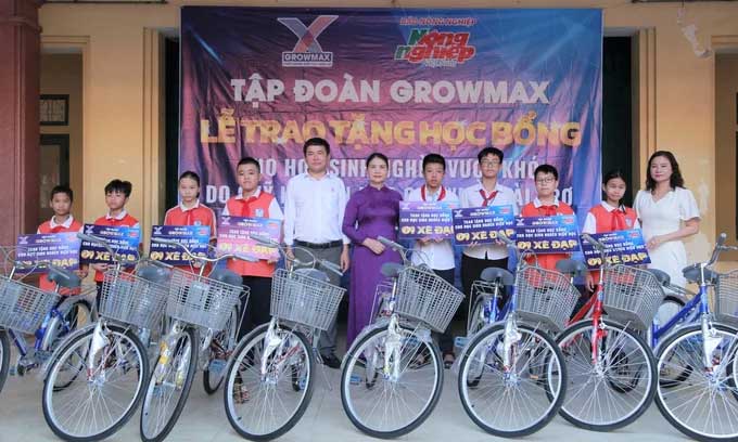 tặng xe đạp từ thiện tại nghệ an 1