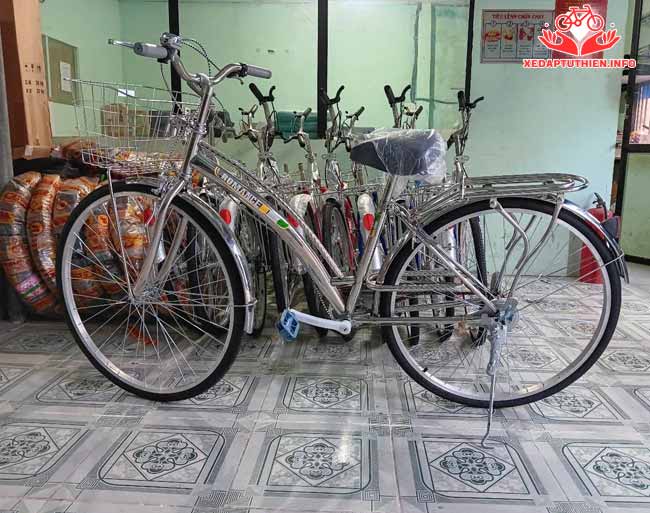 Xe đạp từ thiện phổ thông inox